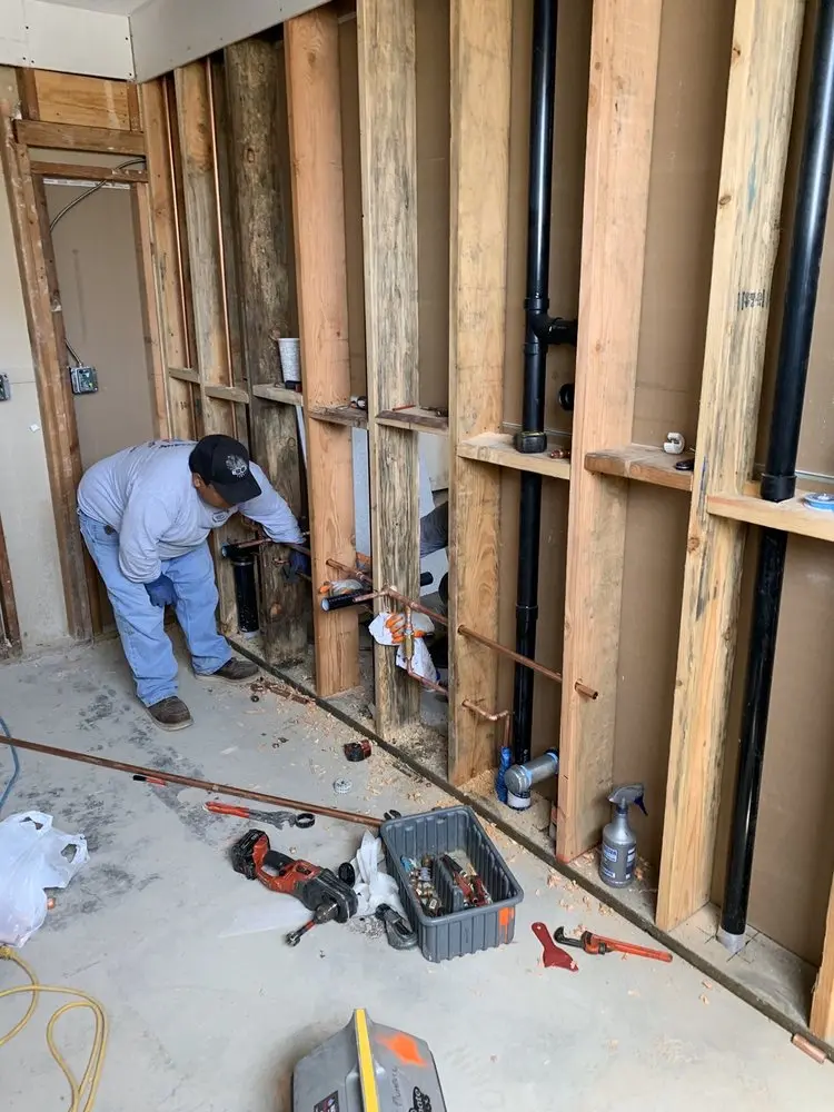 Commercial rough-in plumbing for Water Heater Replacement in Garden City
